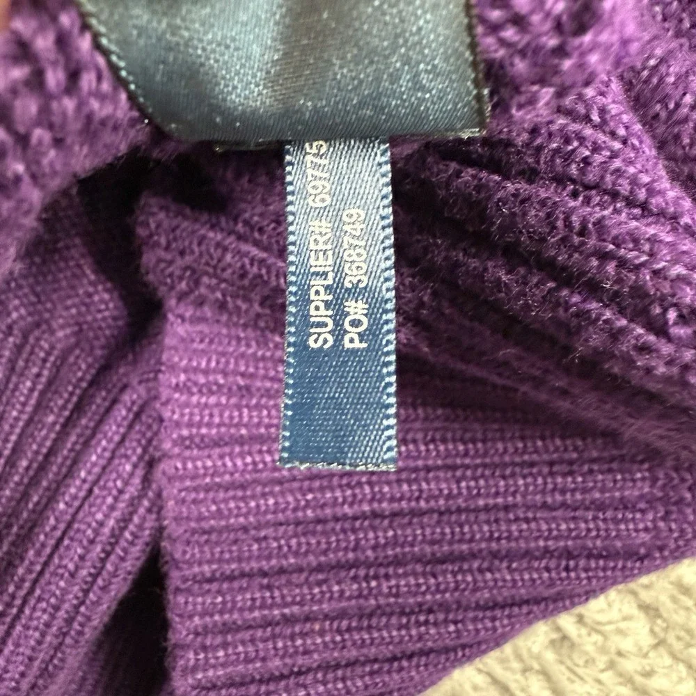 Polo Ralph Lauren Men's Medium Knit Sweater Exclusive Of‎ Decoration Purple